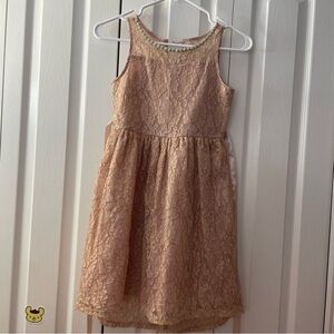Lavender Brand. Blush Lace High-low Dress Girls Size 12